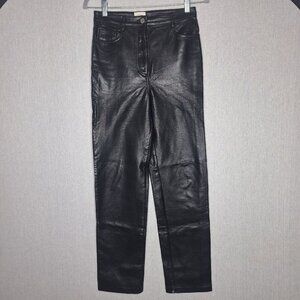 💙 Wilfred Ultra Soft Faux Leather High Waist Pants Size 2 Preppy Quite Luxury